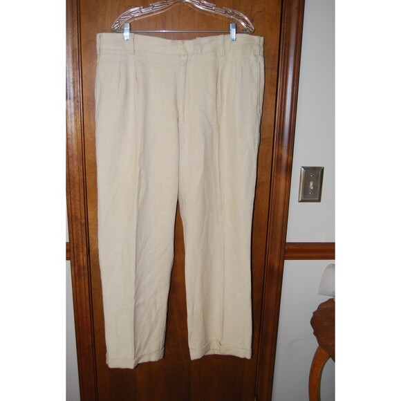 Vintage Orvis Mens Trouser 100% Hemp 40x30 with cuff - Picture 2 of 10